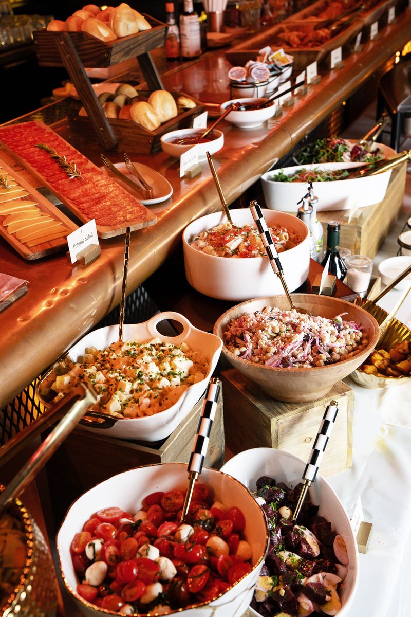 All-you-can-eat brunch buffet spread