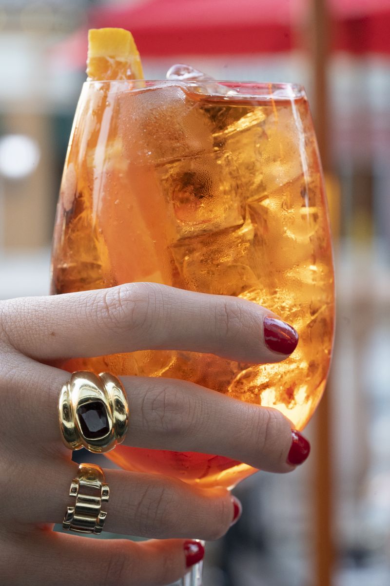 Aperol spritz on the patio